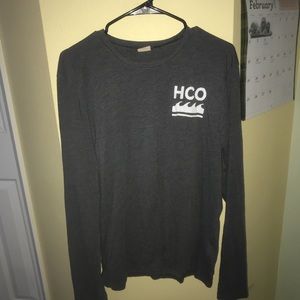 Grey hollister long sleeve